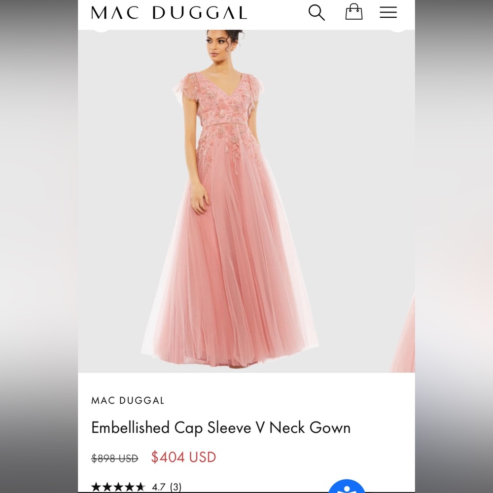 Mother of the Bride dress by Mac Duggal